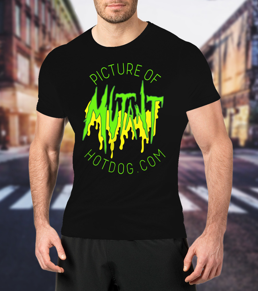 Picture Of Mutant Hotdog.com T-Shirt