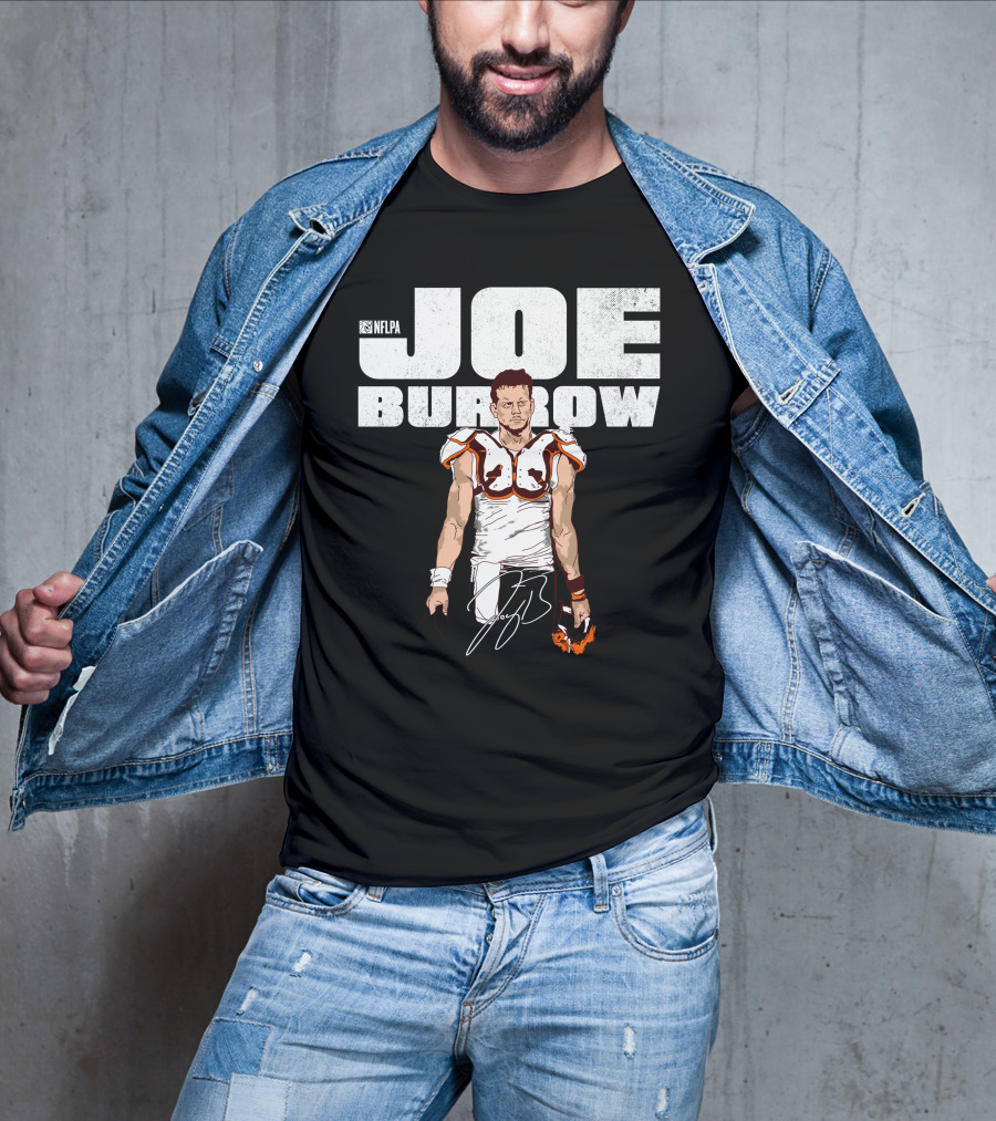 NFLPA Joe Burrow Football Player Youth T-Shirt