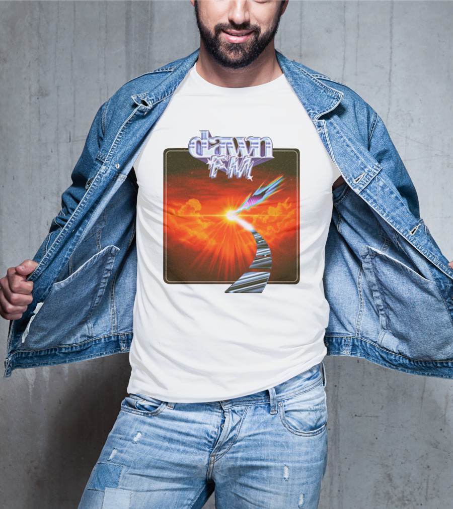 Dawn FM Album Cover Retro Sunset Pathway T-Shirt