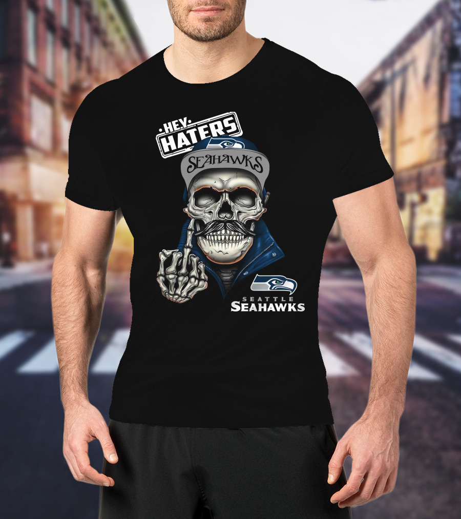 Seattle Seahawks Hey Haters Skeleton T-Shirt