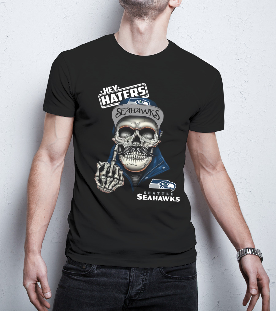 Seattle Seahawks Hey Haters Skeleton T-Shirt