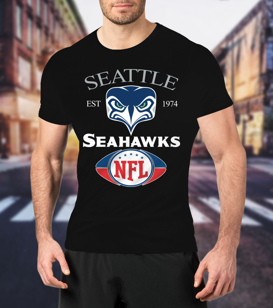 Seattle Seahawks 14 Est 1974 Nfl T-Shirt