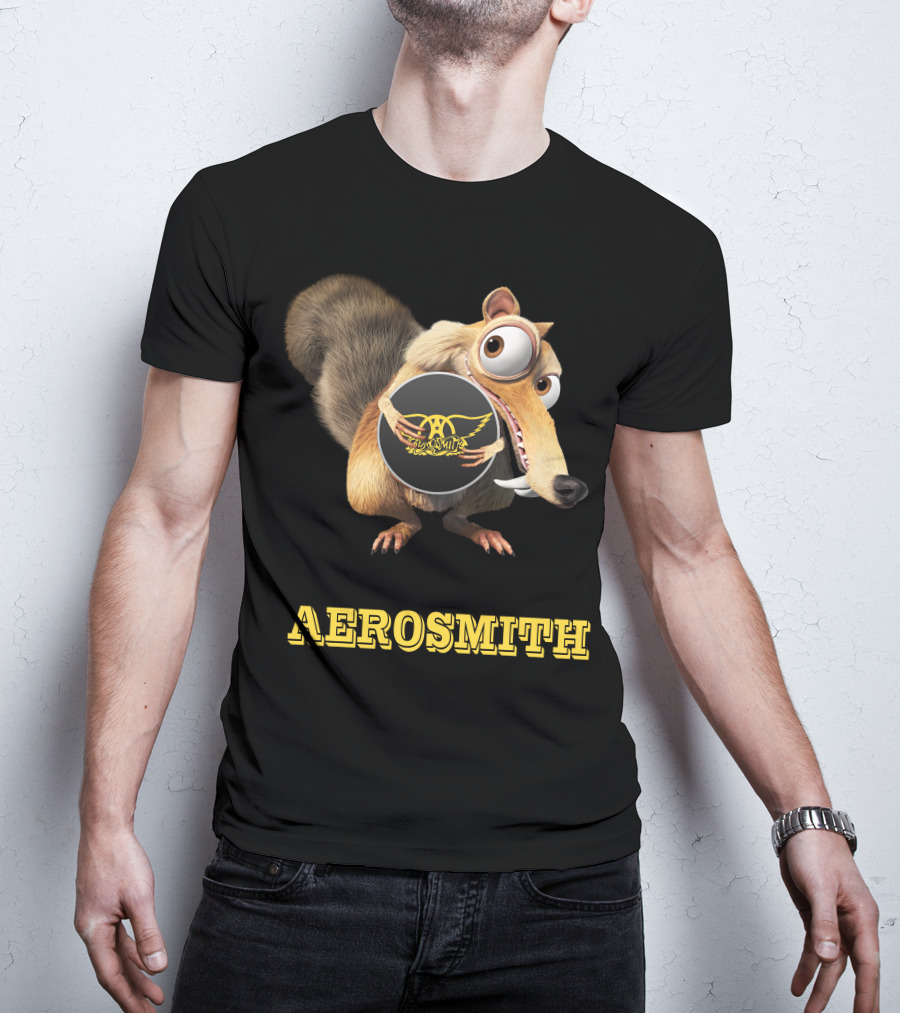 Aerosmith Ice Age Scrat T-Shirt