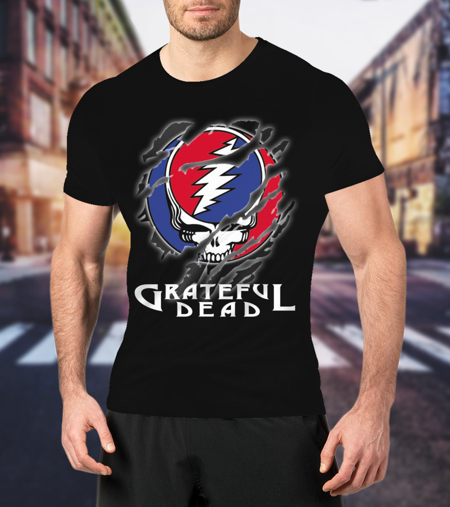 Grateful Dead Steal Your Face Skull Lightning Bolt Logo T-Shirt
