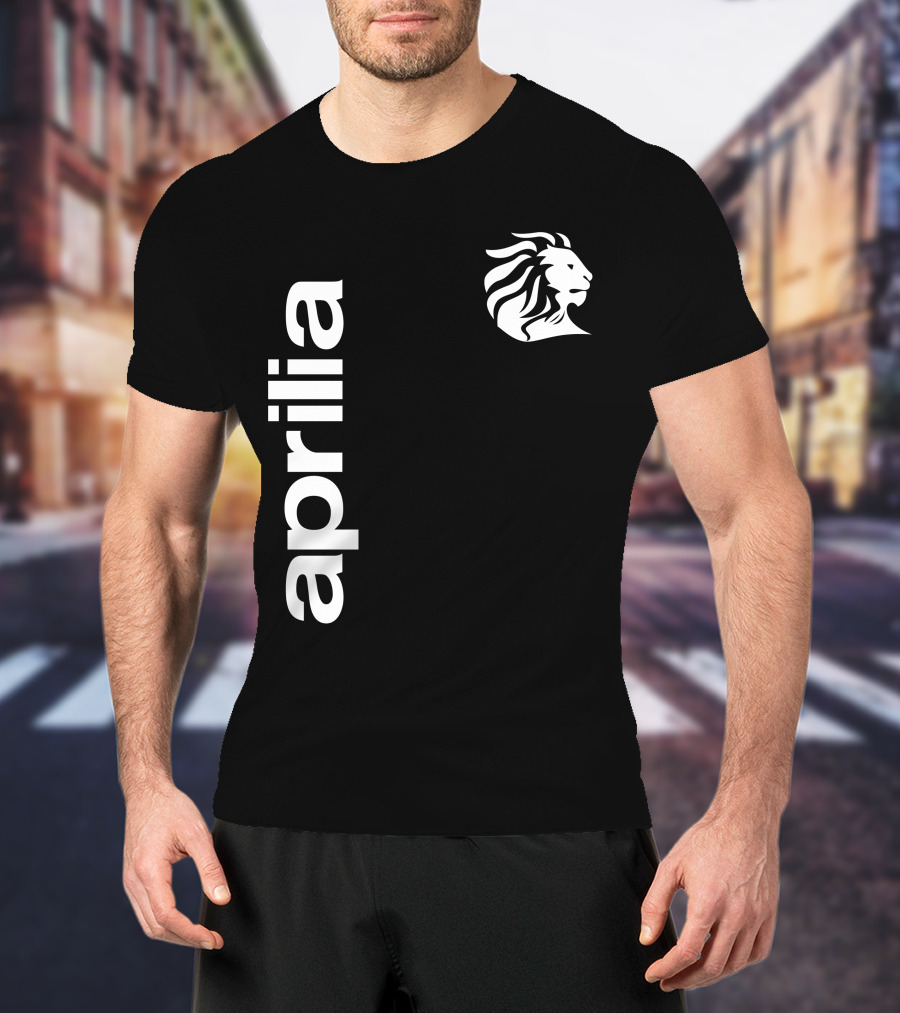 Aprilia 01 Lion Motif Vertical T-Shirt