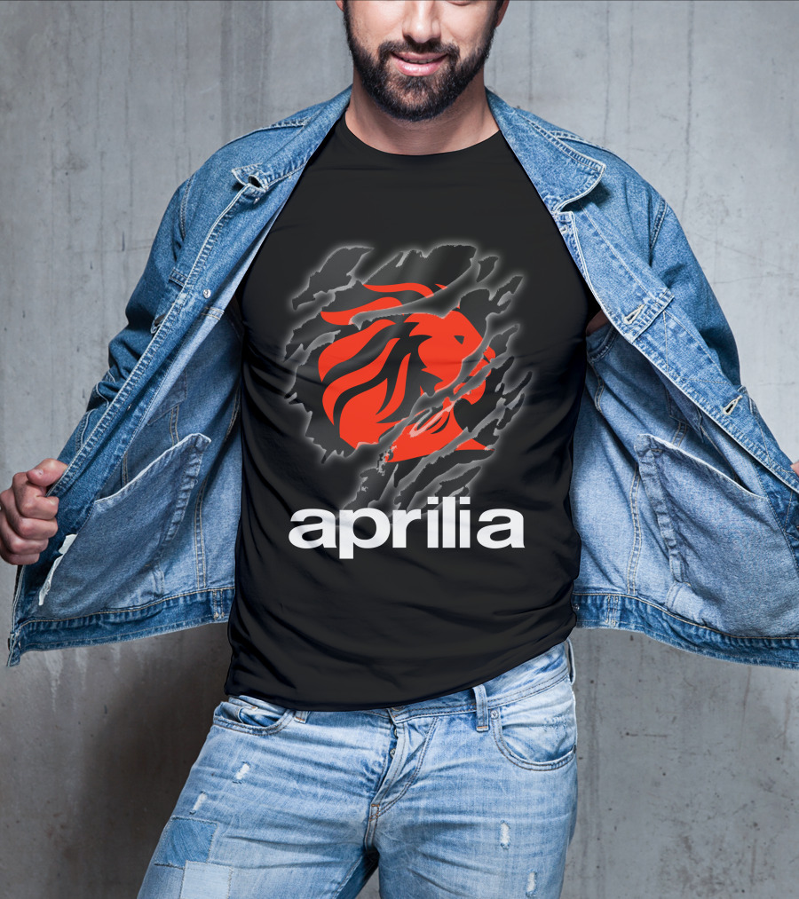 Aprilia Lion Claw Ripped T-Shirt