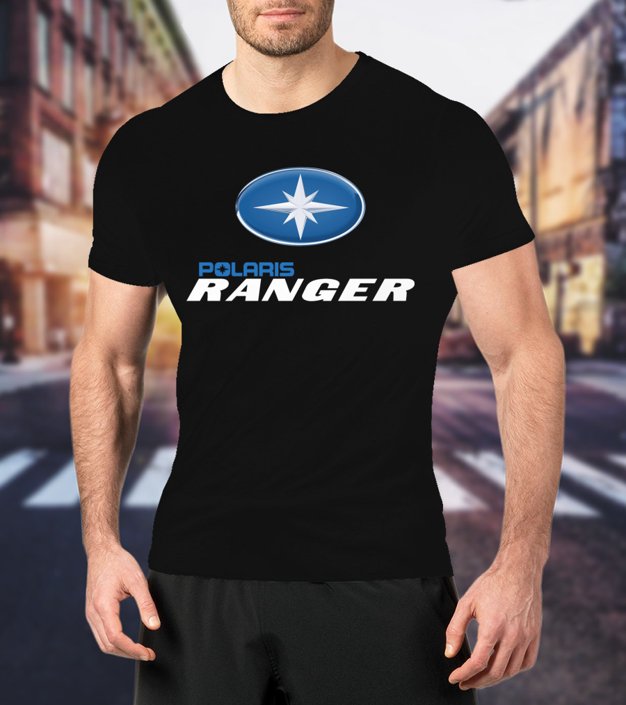 Polaris Ranger Oval Emblem Blue Star T-Shirt