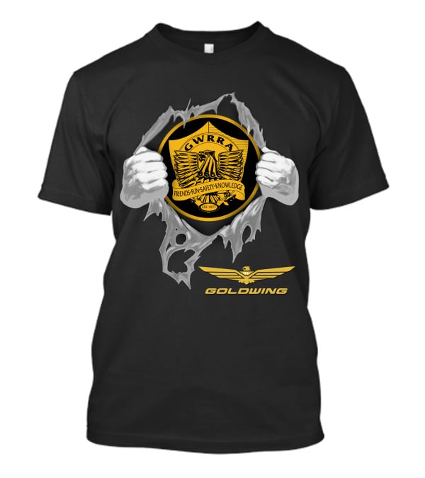 Gwrra Goldwing Friends Fun Safety Knowledge Est. 1977 Eagle T-Shirt