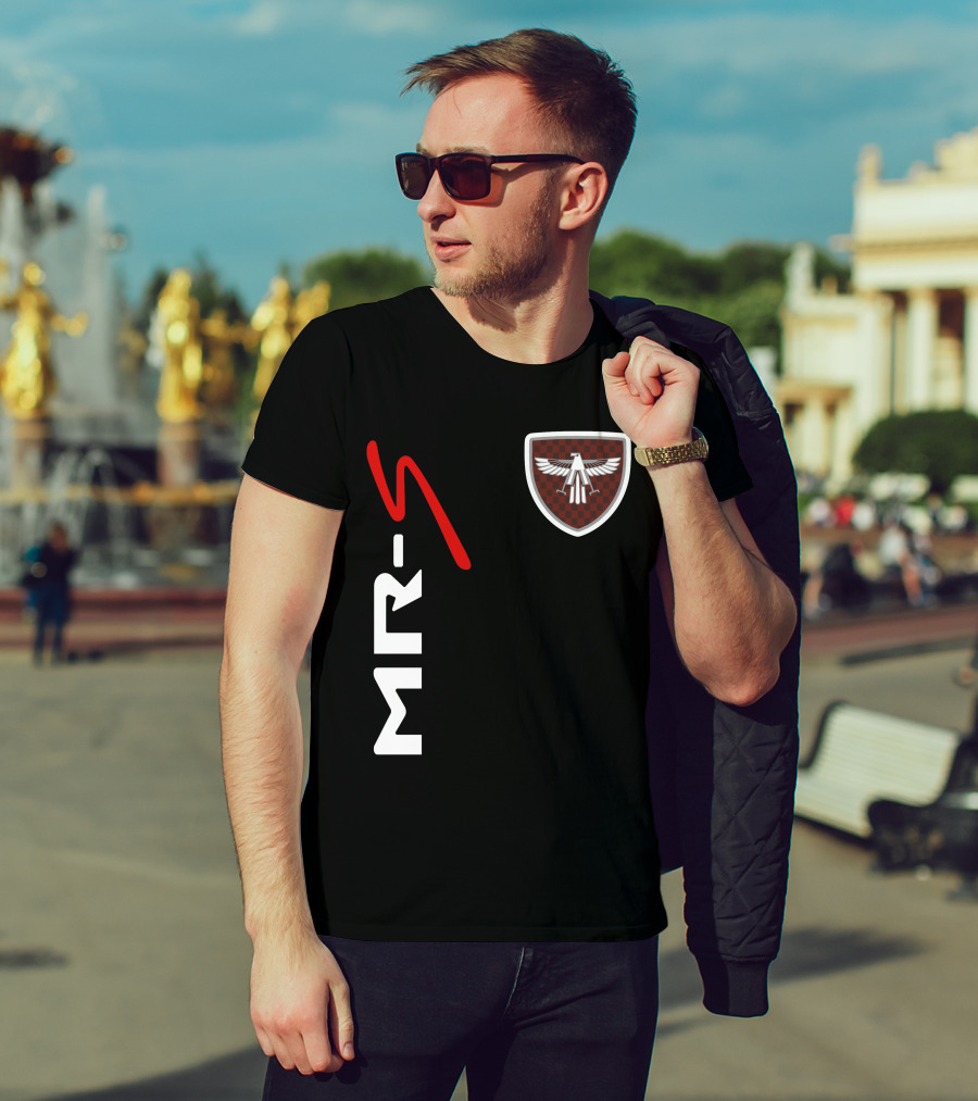 Mr-S Toyota Racing Logo With Red Stylized Text And Eagle Badge T-Shirt