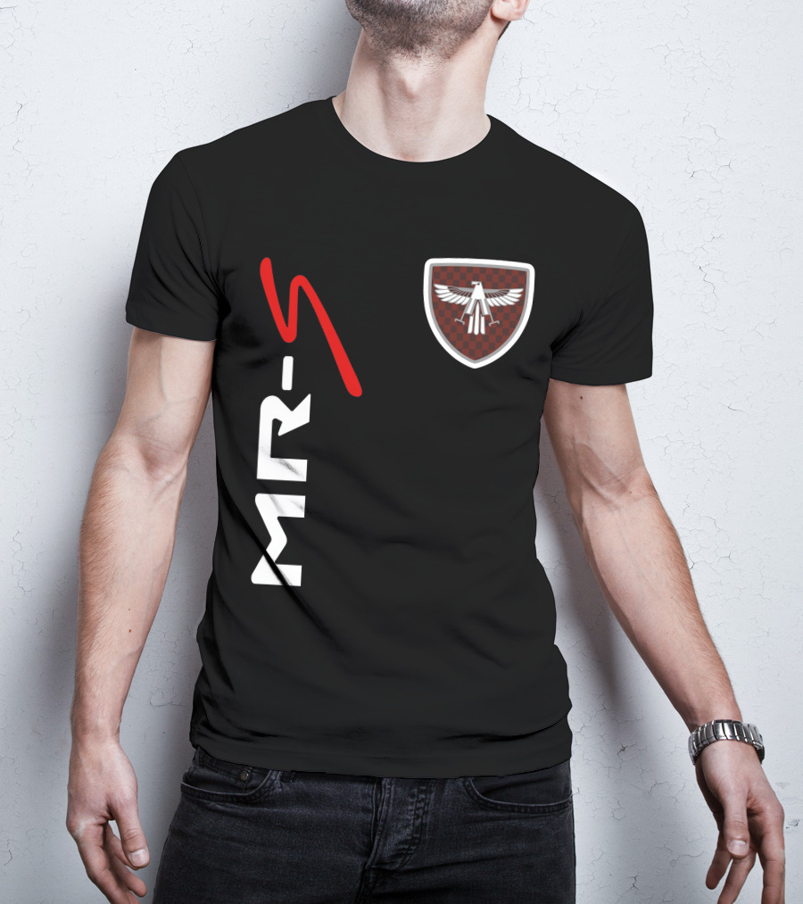 Mr-S Toyota Racing Logo With Red Stylized Text And Eagle Badge T-Shirt