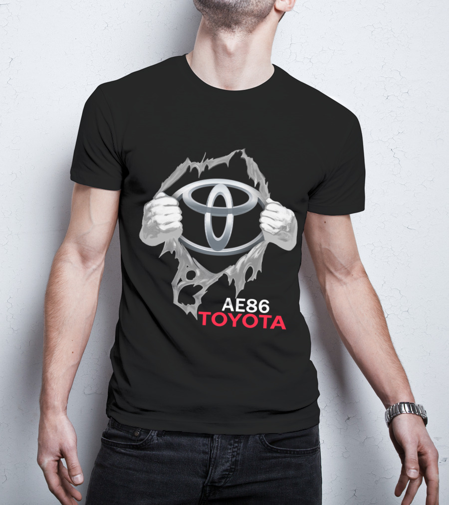 Ae86 Toyota Logo Ripped T-Shirt