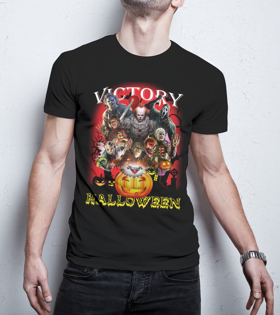 Victory Halloween Horror Movie Icons T-Shirt