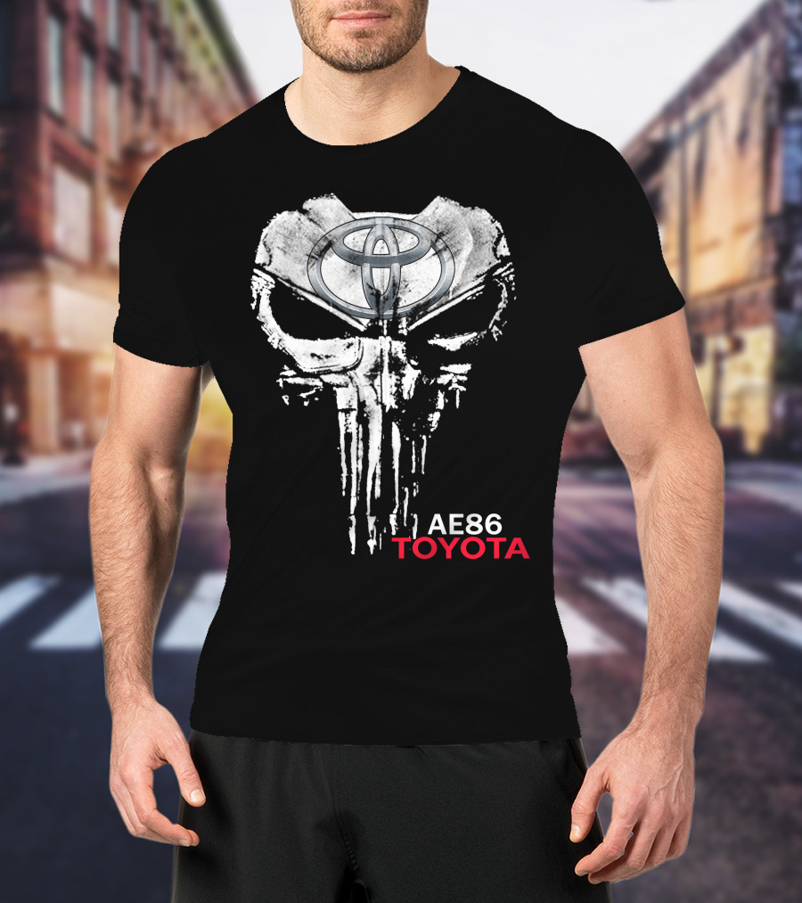 Ae86 Toyota Punisher Skull T-Shirt