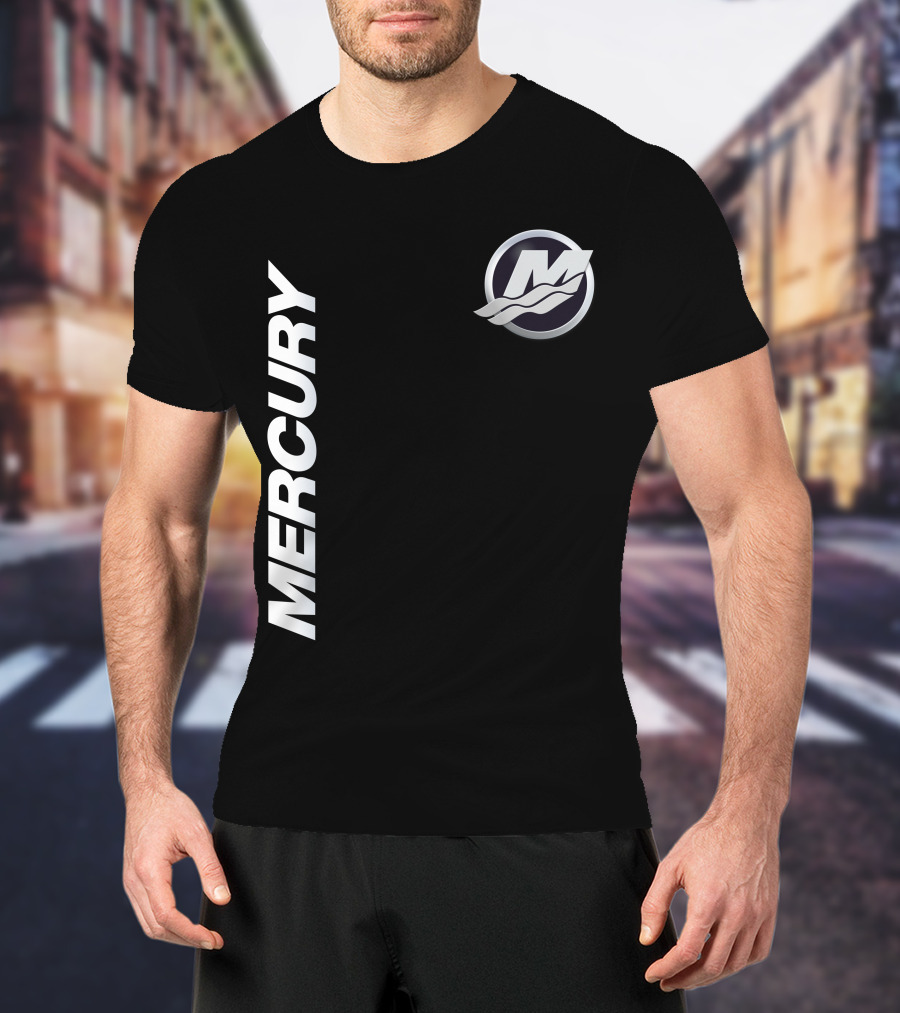 Mercury Marine 07 Logo With Stylized M And Waves T-Shirt