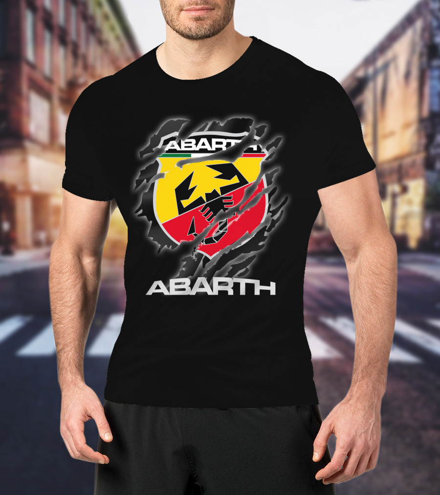 Abarth Logo Torn Claw Marks Racing T-Shirt