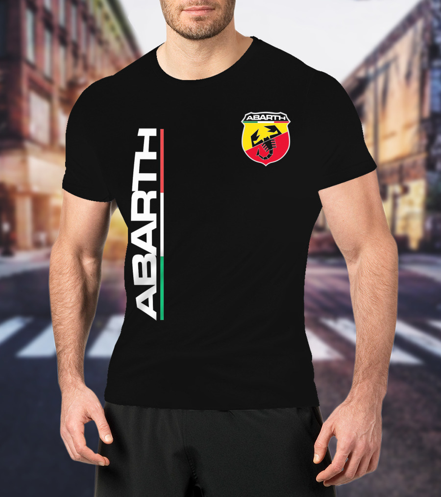 Abarth Logo With Italian Flag Colors And Scorpion T-Shirt