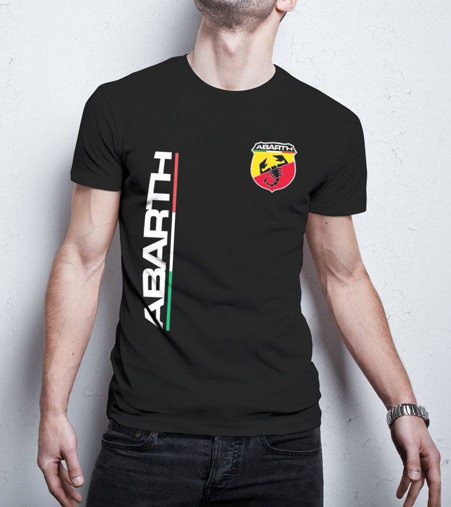 Abarth Logo With Italian Flag Colors And Scorpion T-Shirt