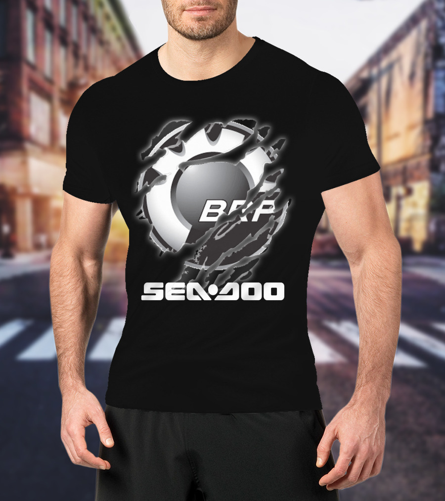 Brp Sea-Doo Logo Ripped Claw Marks T-Shirt