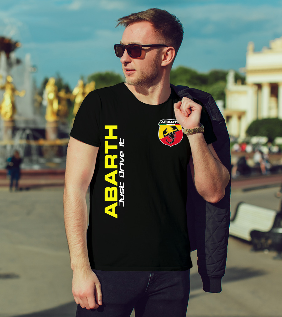 Abarth Just Drive It Scorpion Shield T-Shirt
