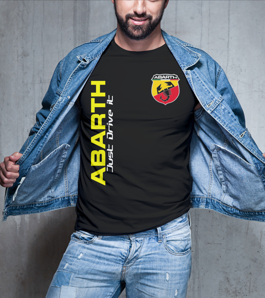 Abarth Just Drive It Scorpion Shield T-Shirt
