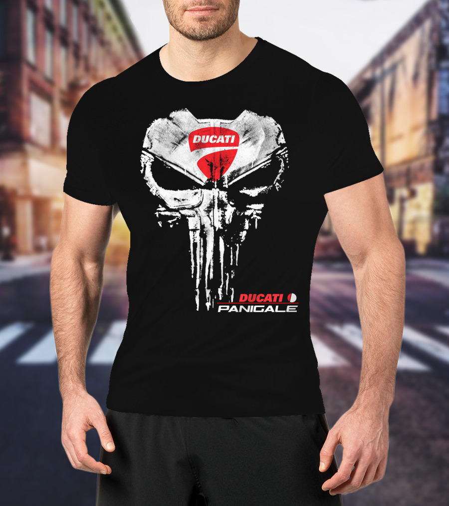 Ducati Panigale Skull Design Ducati T-Shirt