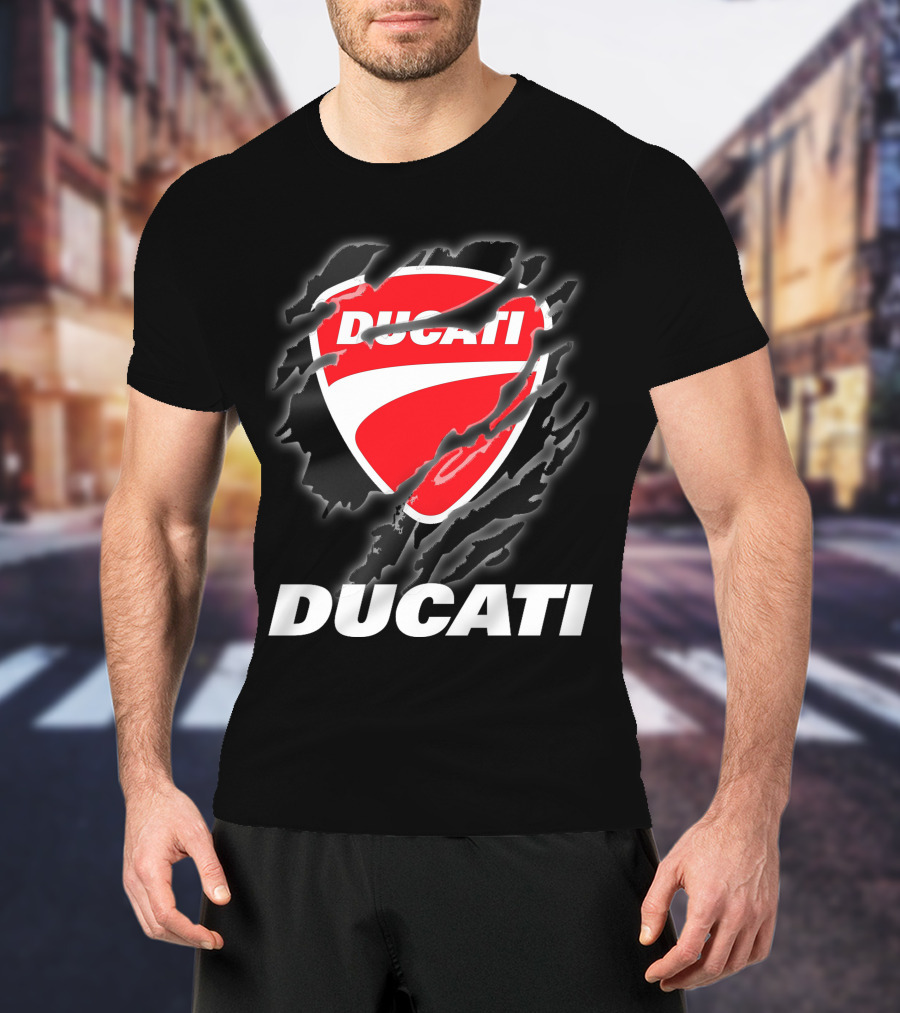 Ducati Logo Red Shield Moto Enthusiast T-Shirt