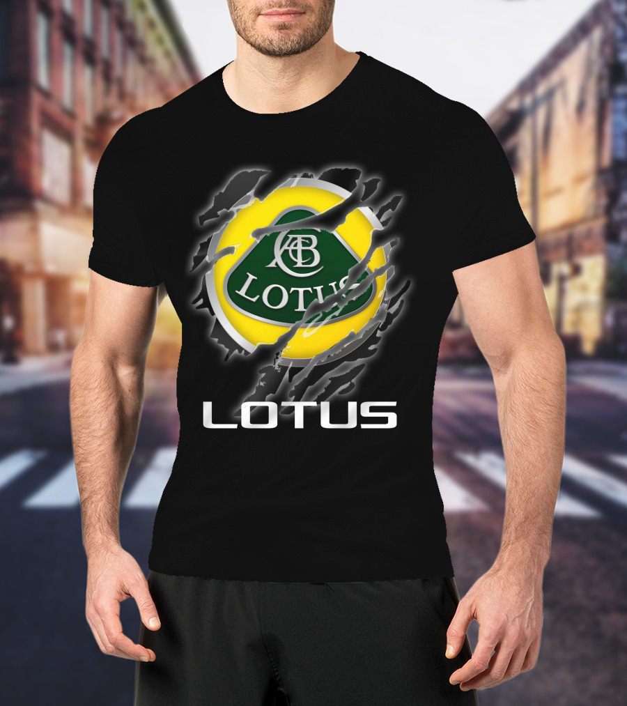Lotus Abc Emblem Ripped Claw T-Shirt