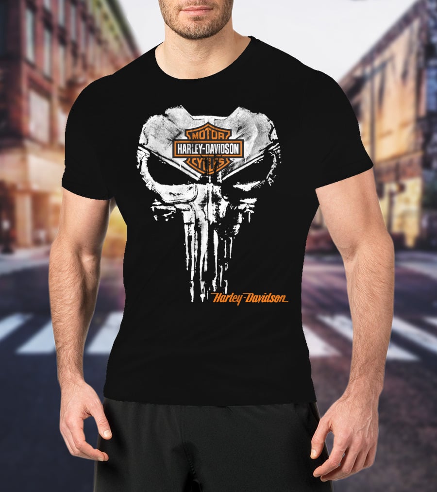 Harley Davidson Punisher Skull T-Shirt