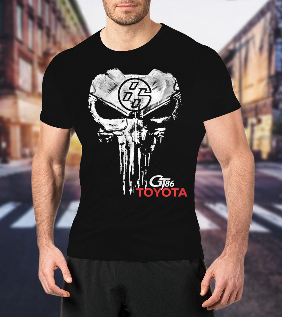 Gt86 Toyota Punisher Skull T-Shirt