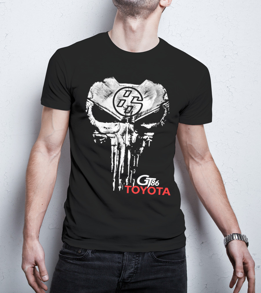 Gt86 Toyota Punisher Skull T-Shirt