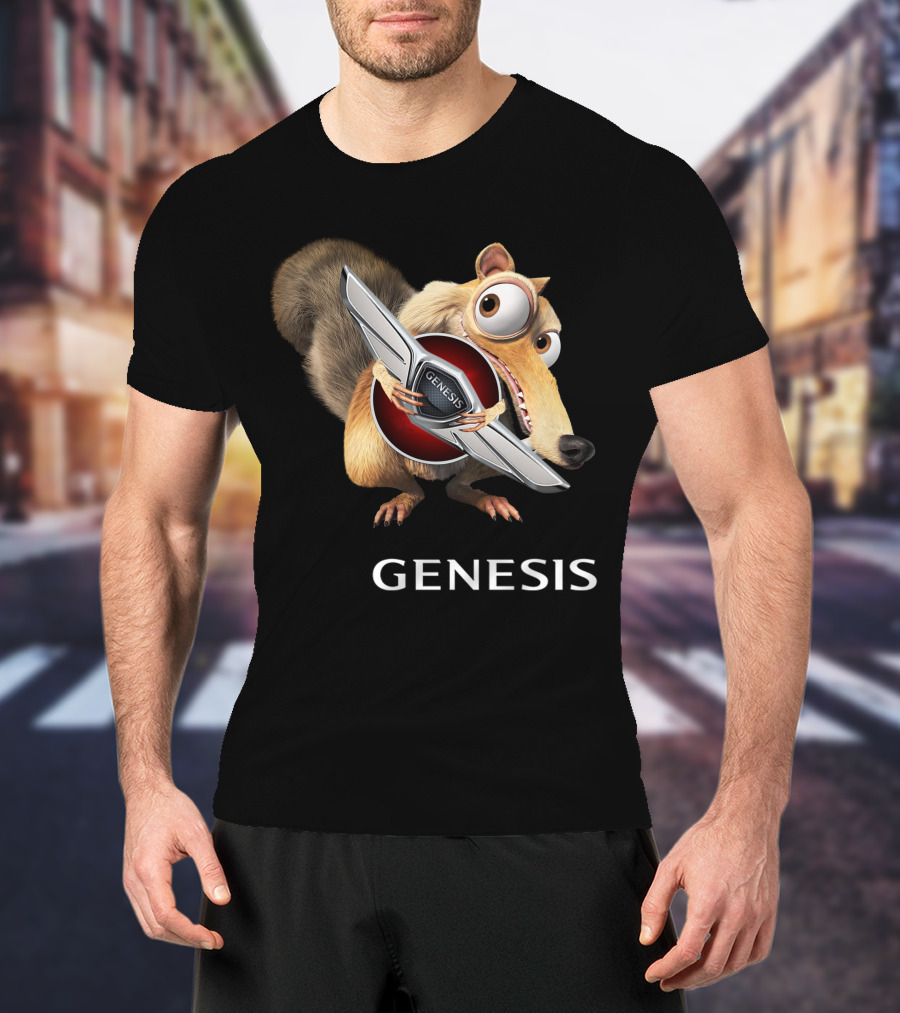 Ice Age Scrat Holding Genesis Car T-Shirt