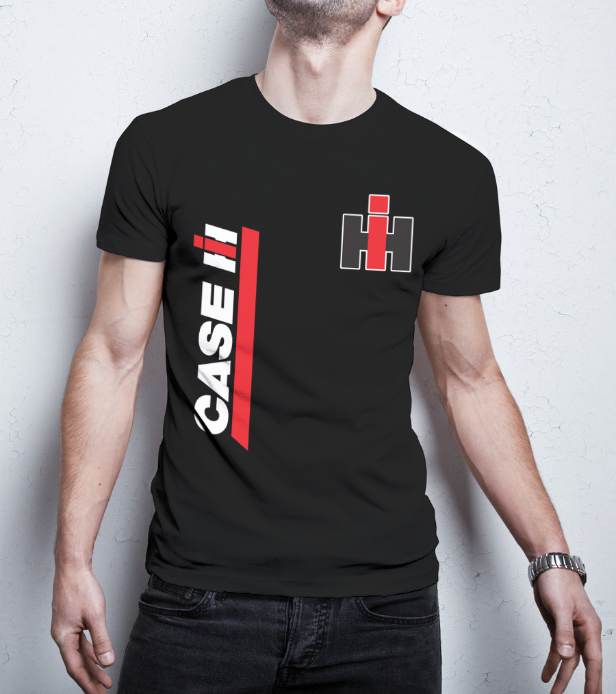 Case Ih Tractor Logo Black And Red T-Shirt