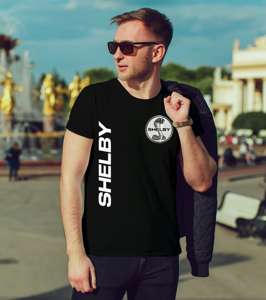 Shelby Cobra Logo Vertical T-Shirt