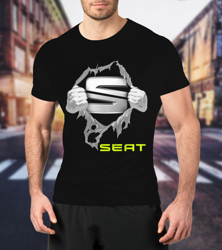 Seat 07 Ripped Logo Hands T-Shirt