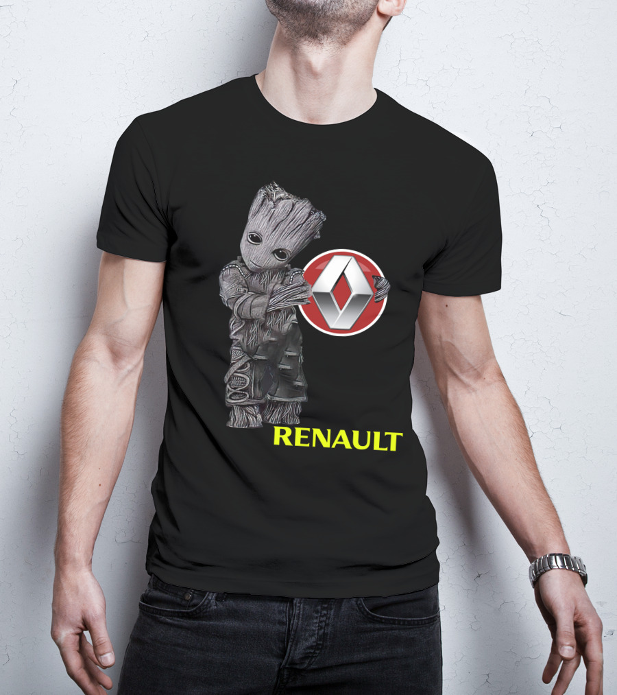 Renault Groot Iconic Tree Character With Car T-Shirt