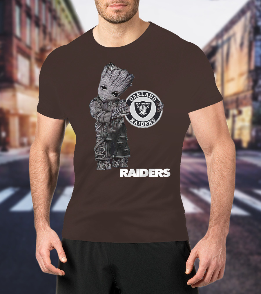 Oakland Raiders Groot Holding T-Shirt