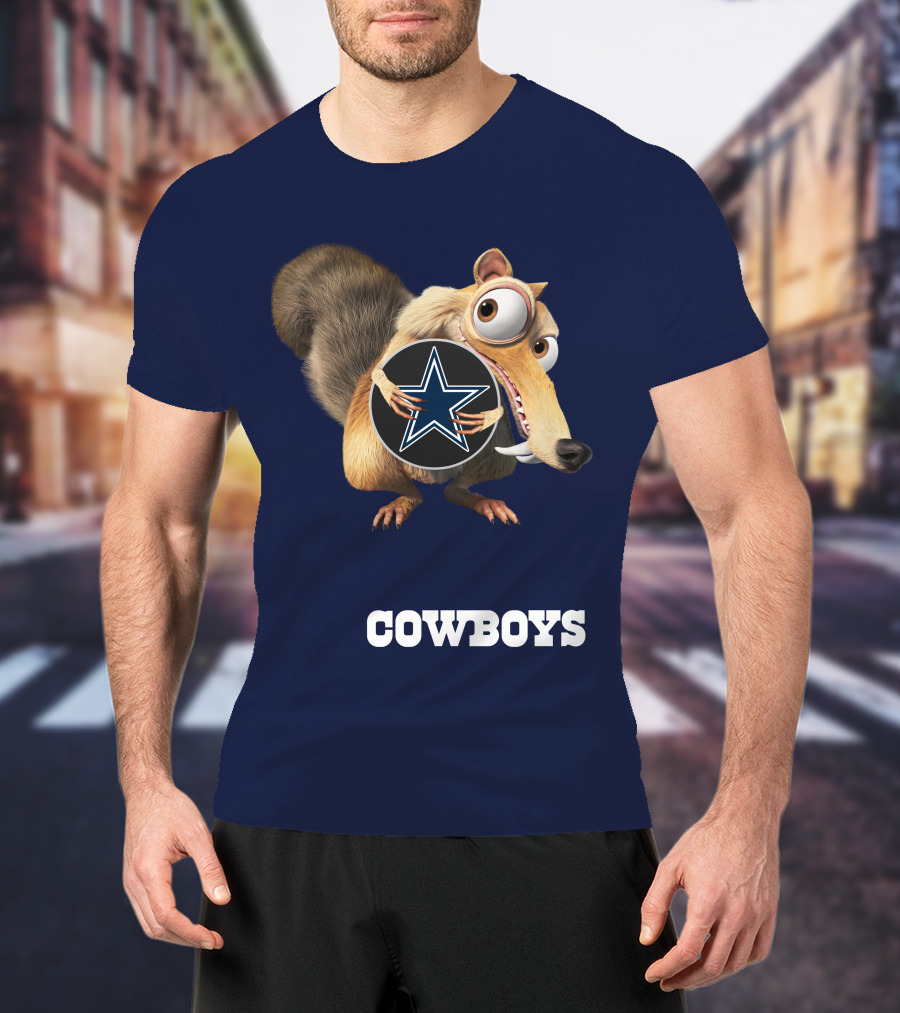 Cowboys Scrat Holding Star T-Shirt