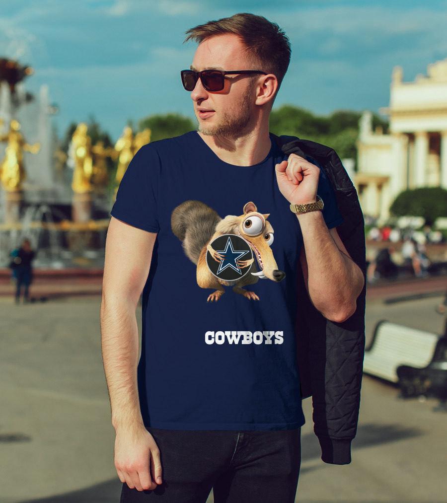 Cowboys Scrat Holding Star T-Shirt