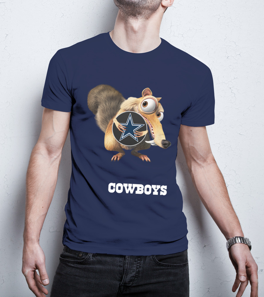 Cowboys Scrat Holding Star T-Shirt