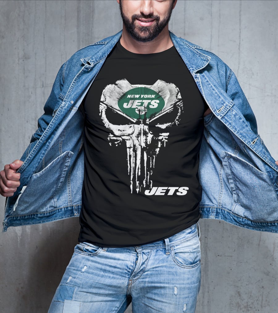 New York Jets Punisher Skull Jets T-Shirt