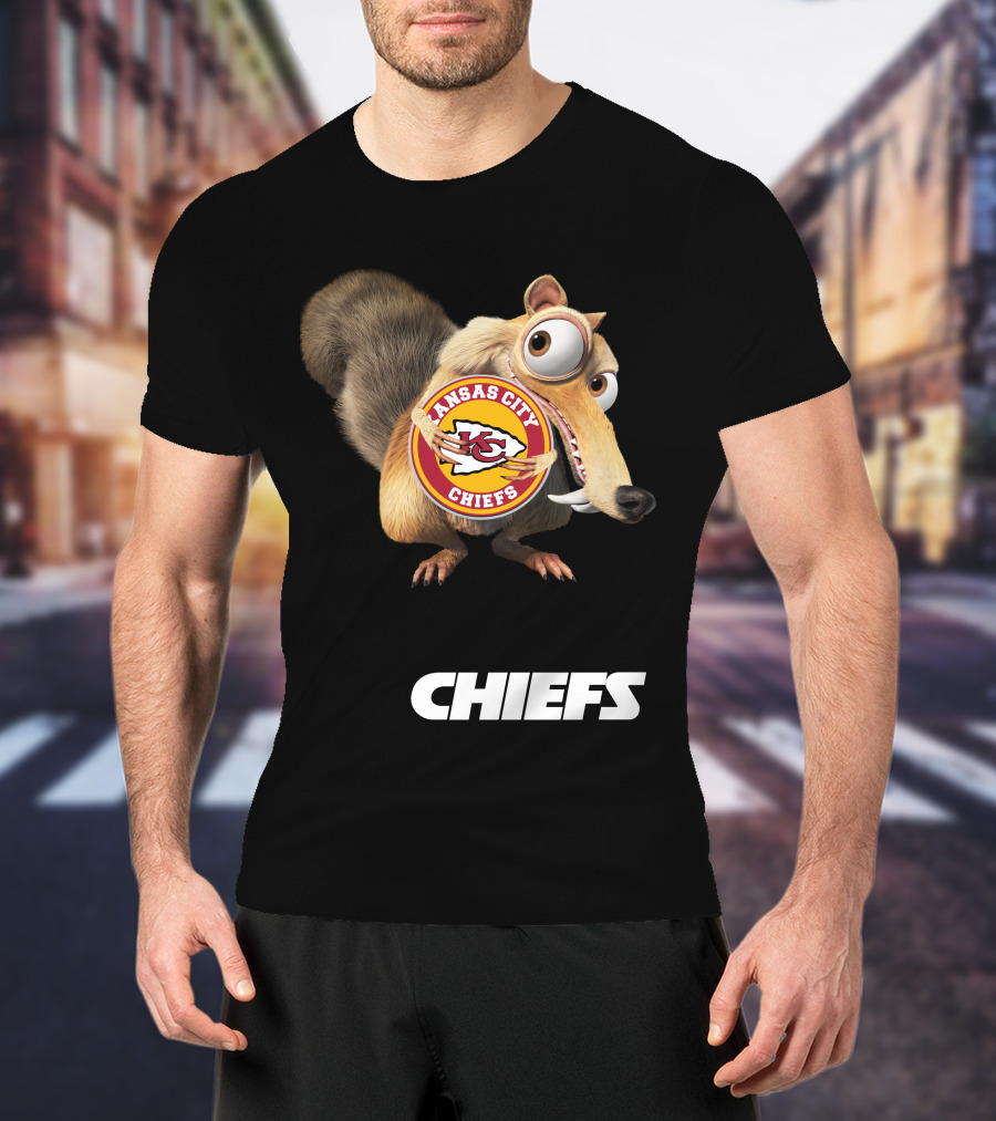 Kansas City Chiefs Mascot Logo With Character Chiefs T-Shirt