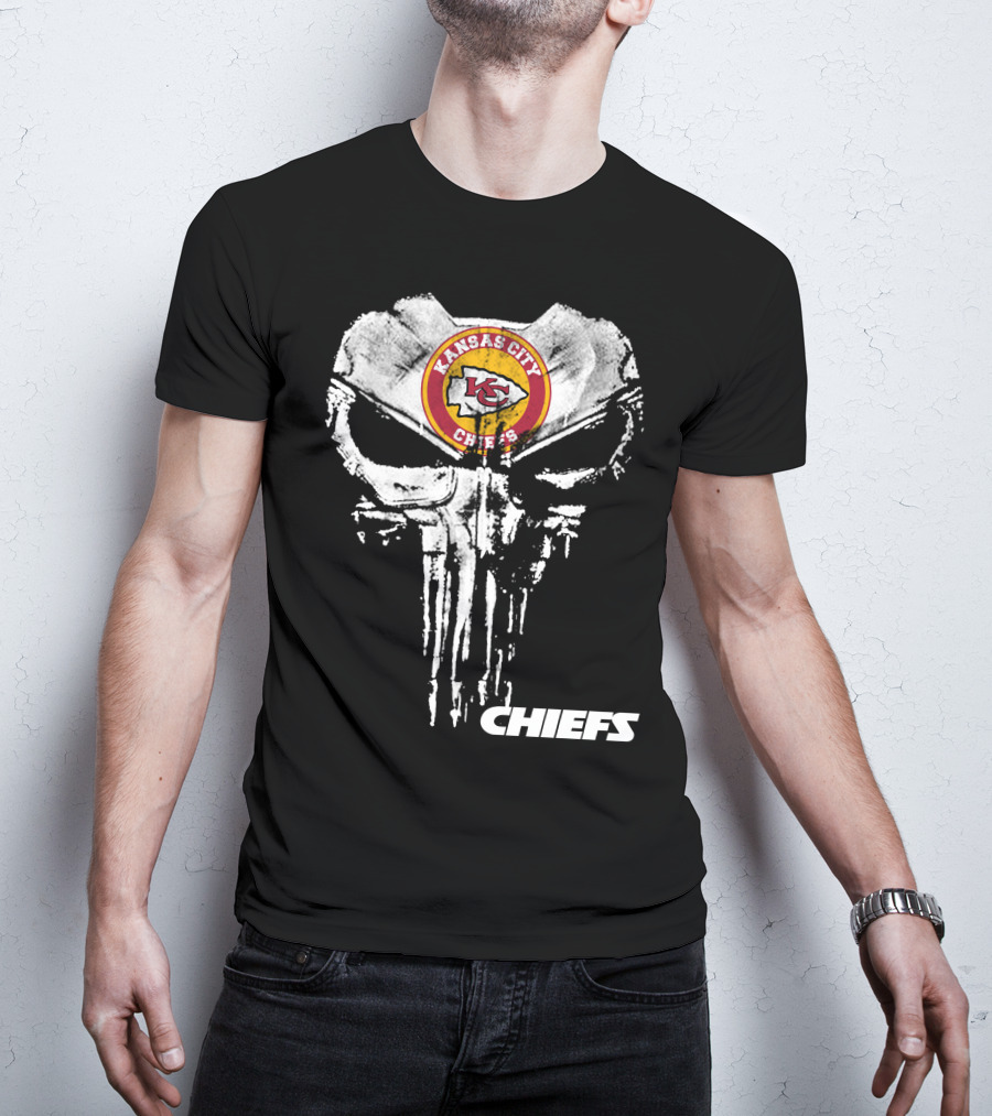 Kansas City Chiefs Skull Logo Fusion Chiefs T-Shirt