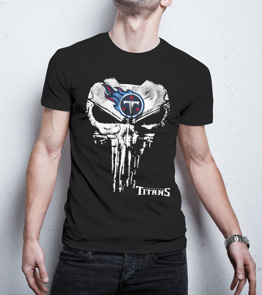 Tennessee Titans Punisher Skull T-Shirt
