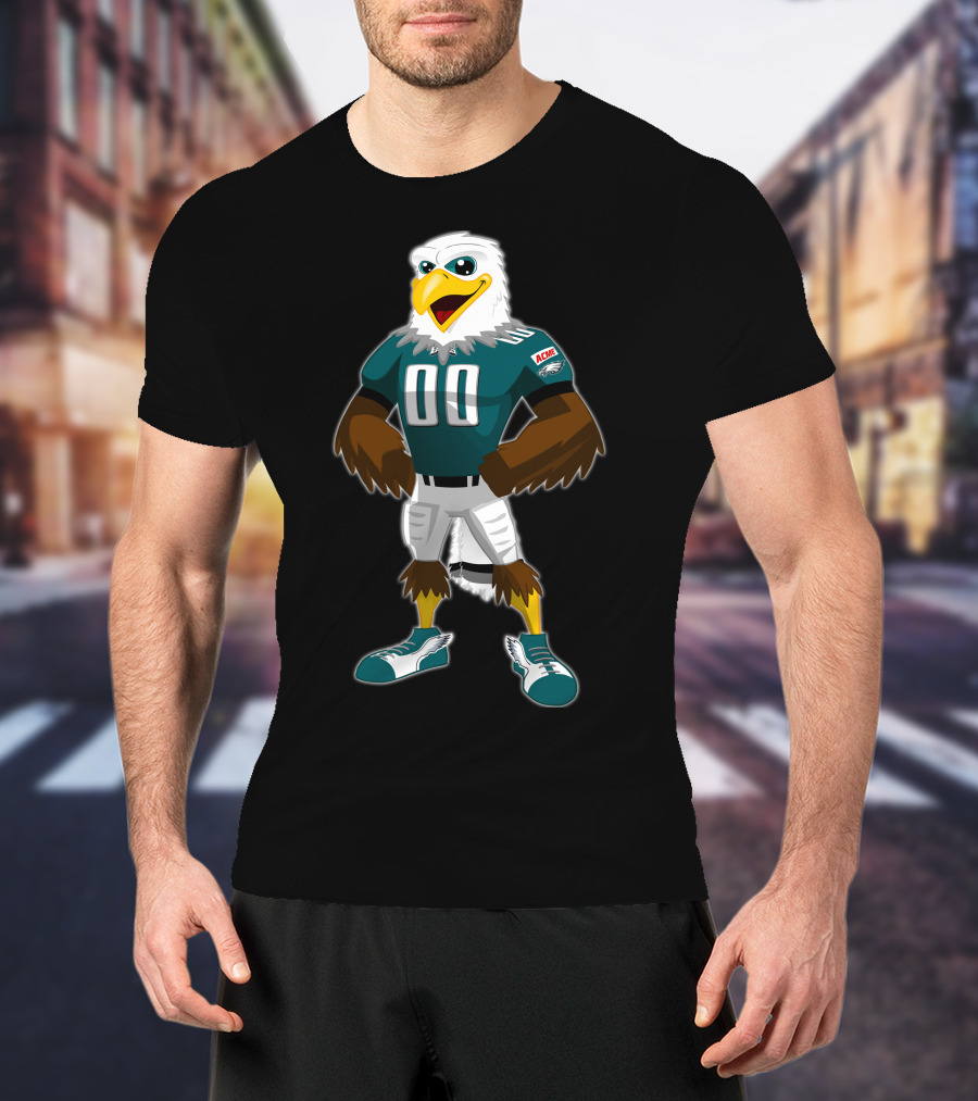 Eagles 12 Football Mascot 00 Green Jersey T-Shirt