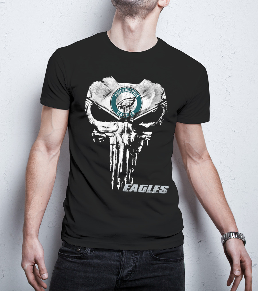 Philadelphia Eagles Nfl Logo Grunge Style Eagles T-Shirt