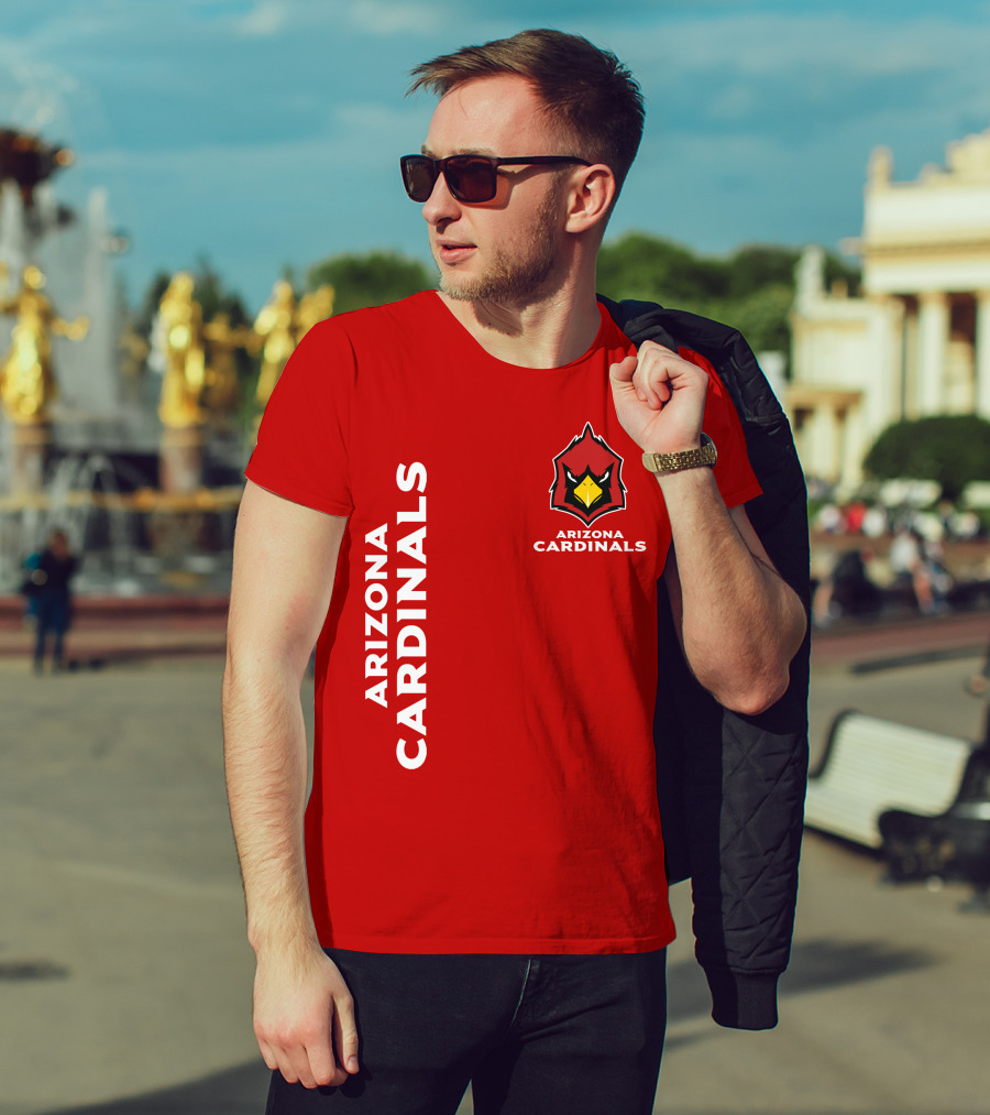 Arizona Cardinals Nfl Team Red Bold T-Shirt