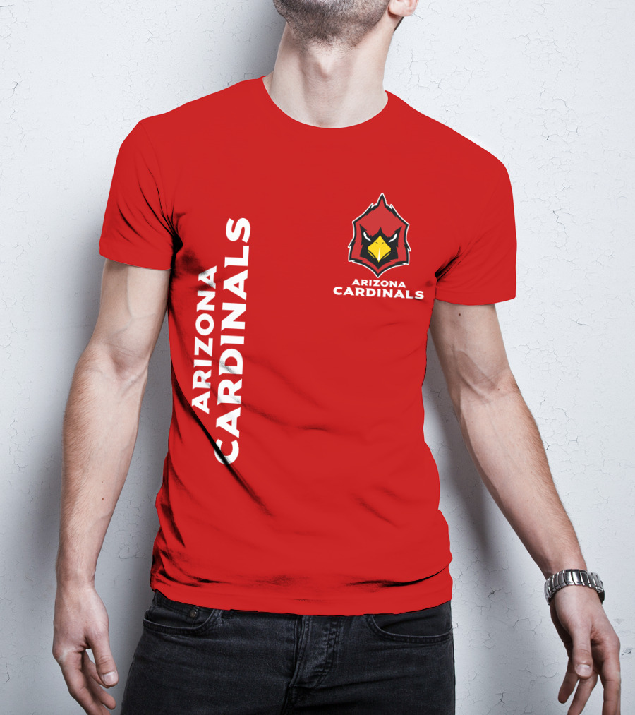 Arizona Cardinals Nfl Team Red Bold T-Shirt