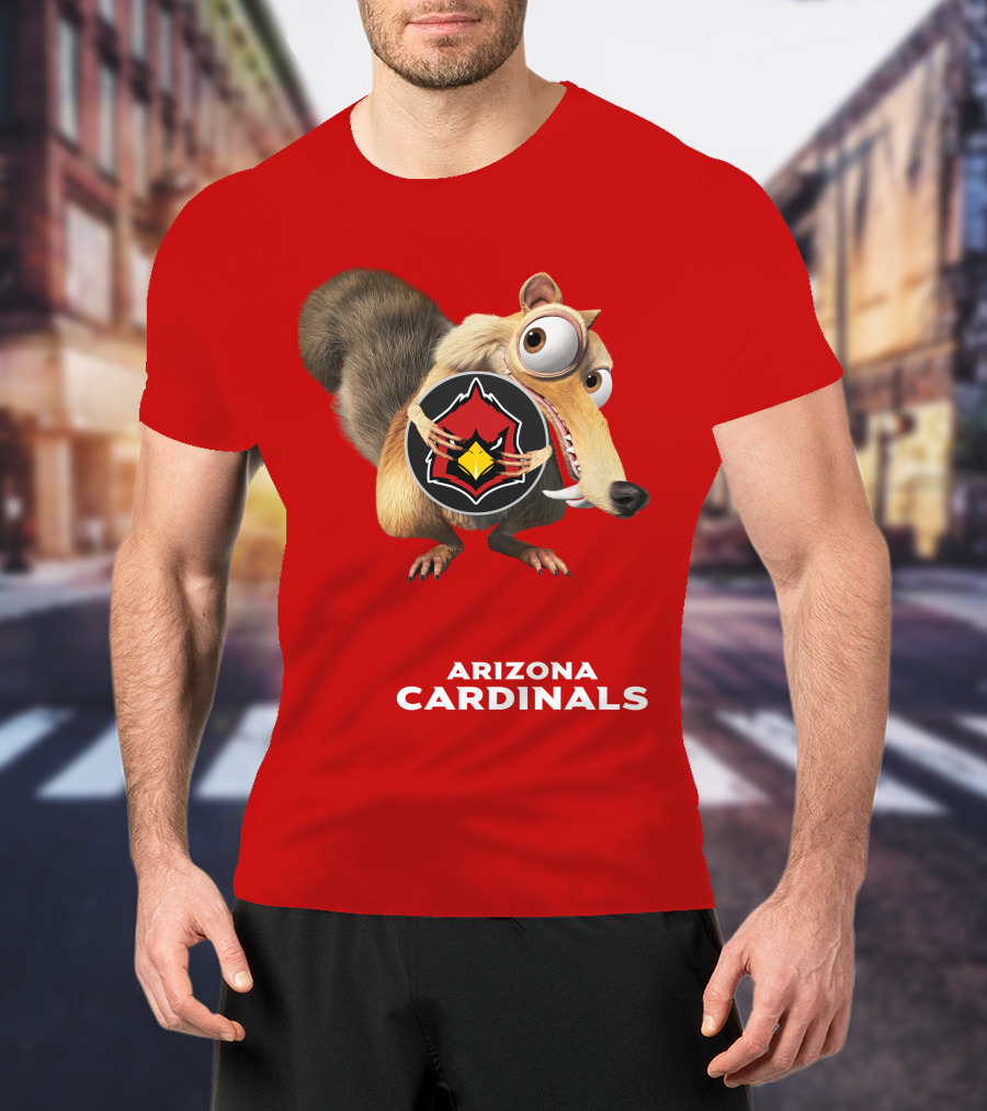 Arizona Cardinals Scrat Ice Age Collaboration T-Shirt