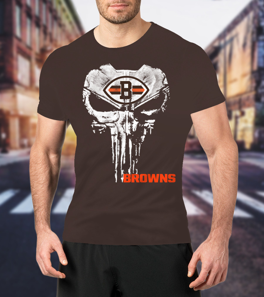 Browns Skull Logo B T-Shirt