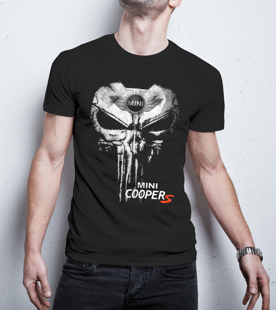 Mini Cooper S Punisher Skull T-Shirt